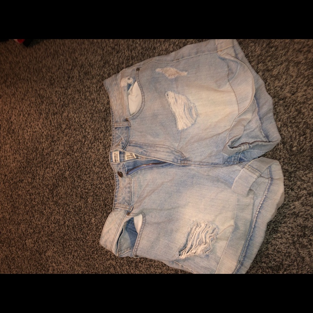 Forever 21 high waisted denim shorts